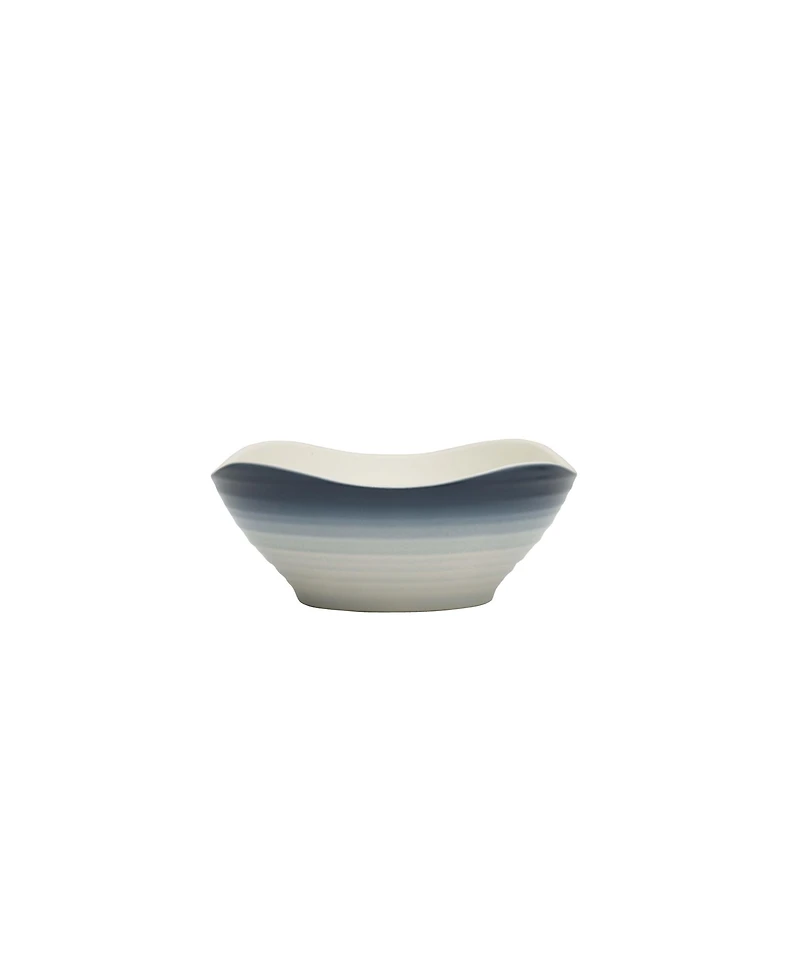 Mikasa Swirl Square 16 Piece Dinnerware Set, Service For 4