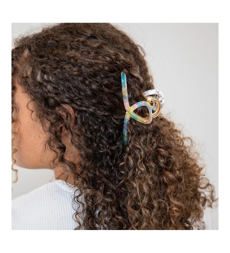 Women's Looped Claw Clip - Rainbow