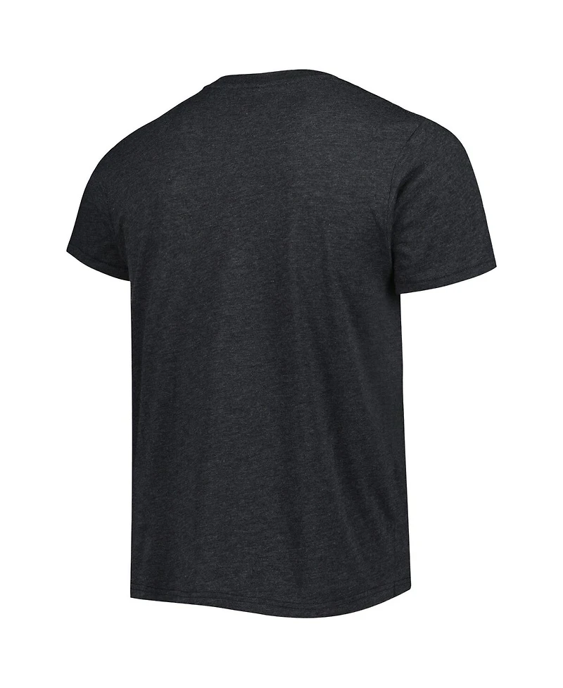 Men's Homage Davante Adams Heathered Black Las Vegas Raiders Caricature Player Tri-Blend T-shirt