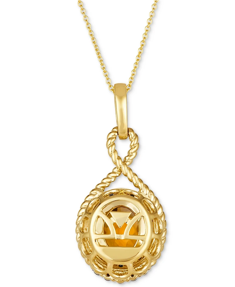 Le Vian Cinnamon Citrine (2-3/8 ct. t.w.) & Diamond (5/8 ct. t.w.) Pendant Necklace in 14k Gold, 18" + 2" extender