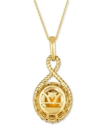 Le Vian Cinnamon Citrine (2-3/8 ct. t.w.) & Diamond (5/8 ct. t.w.) Pendant Necklace in 14k Gold, 18" + 2" extender