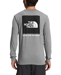 The North Face Men's Box Nse Standard-Fit Logo Graphic Long-Sleeve T-Shirt