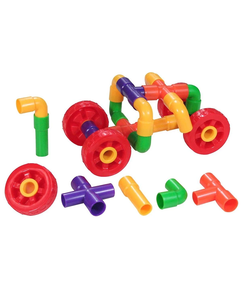 Joyn Toys Tubes and Wheels Construction Building Set - 72 Pieces