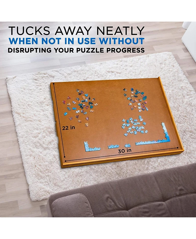Jumbl 1000 Piece Puzzle Board, Wooden Jigsaw Puzzle Table