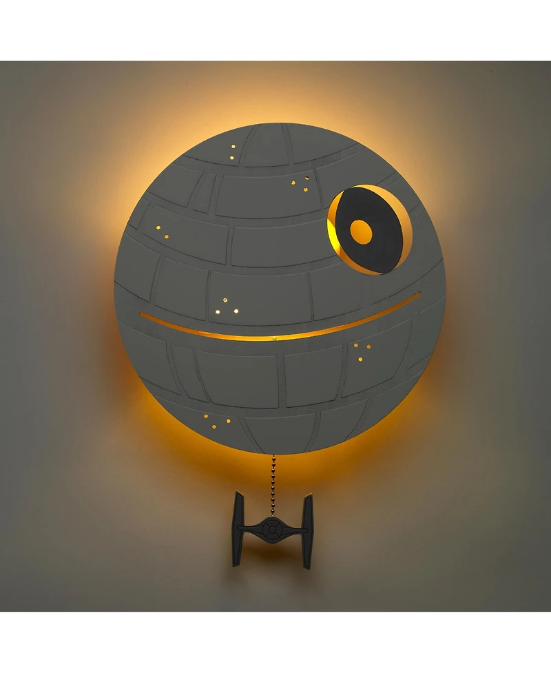 Lambs & Ivy Star Wars Signature Led Light-Up Death Star Wall Decor/Art