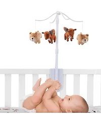Bedtime Originals Animal Alphabet Bear/Fox Musical Baby Crib Mobile Soother Toy