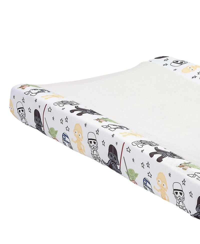 Lambs & Ivy Star Wars Classic Changing Pad Cover - Yoda/Darth Vader/R2-D2/C-3PO