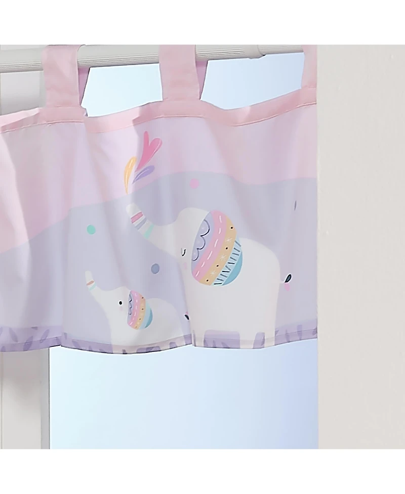 Bedtime Originals Elephant Dreams Nursery/Child Light Pink Window Valance