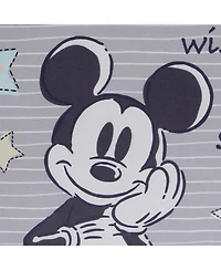 Lambs & Ivy Disney Mickey Mouse Gray Foldable Storage Basket/Container/Bin