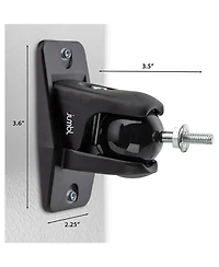 Jumbl Speaker Wall Mount Brackets, Pair of 2 Speaker Mounts - Black