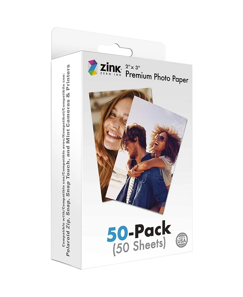 Zink 2" x 3” Premium Instant Photo Paper - 50 Sheets