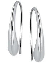 Giani Bernini Polished Teardrop Threader Earrings, Created for Macy's