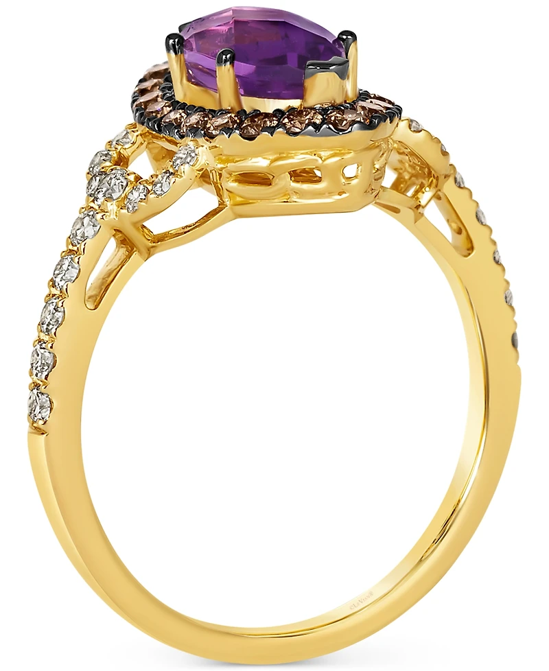 Le Vian Grape Amethyst (1-1/5 ct. t.w.), Chocolate Diamonds (1/3 ct. t.w.) & Nude Diamonds (1/4 ct. t.w.) Marquise Ring in 14k Gold