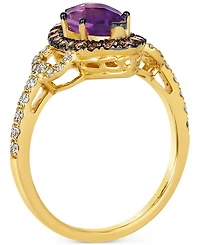 Le Vian Grape Amethyst (1-1/5 ct. t.w.), Chocolate Diamonds (1/3 ct. t.w.) & Nude Diamonds (1/4 ct. t.w.) Marquise Ring in 14k Gold
