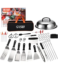 Chefspot 36 Piece Stainless Steel Griddle Accessories Kit for Blackstone and Other Griddles