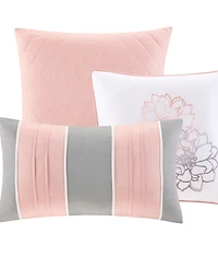 Madison Park Lola Reversible 6-Pc. Quilt Set, Full/Queen