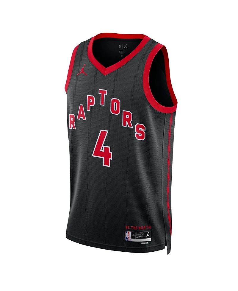 Men's Jordan Scottie Barnes Black Toronto Raptors Replica Swingman Jersey - Statement Edition