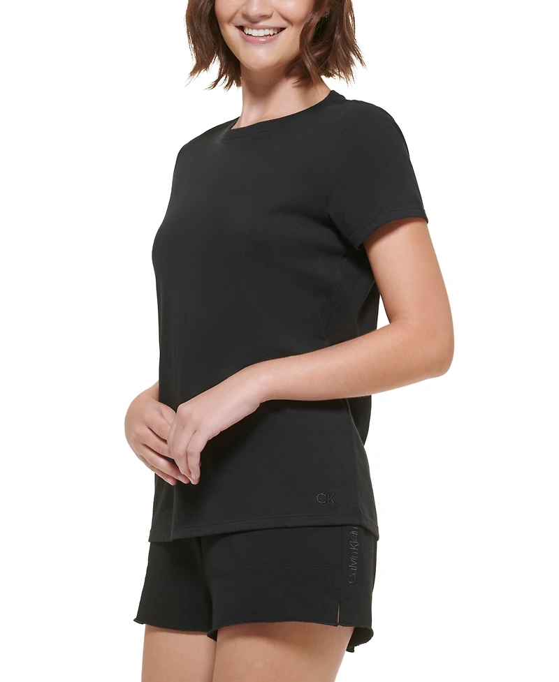 Calvin Klein Performance Women's Cotton Short-Sleeve Crewneck T-Shirt