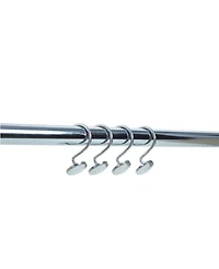 Lavender and Sage Adjustable Curtain Tension Shower Rod Hooks, Set of 13, 42" - 72"