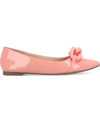 Journee Collection Women's Clareene Chain Pointed Toe Flats
