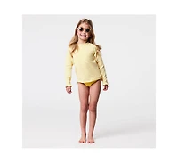 Snapper Rock Big Girls Toddler|Child Marigold Stripe Ls Rash Top