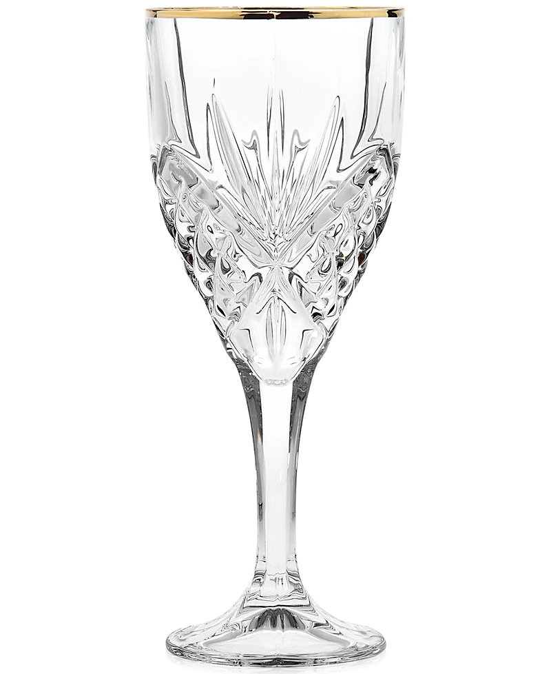 Godinger Dublin Gold Goblets, Set of 4