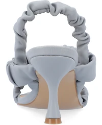 Journee Collection Women's Amaree Ruched Strap Dress Sandals