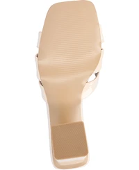 Journee Collection Women's Ellington Block Heel Dress Sandals