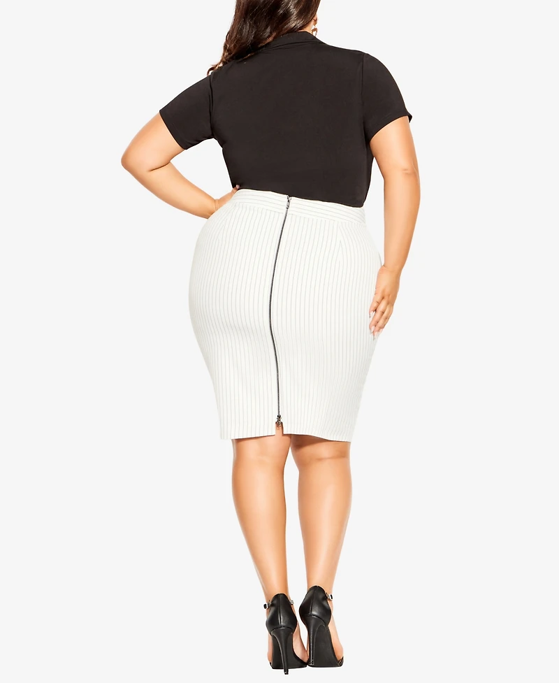 City Chic Plus Riley Skirt
