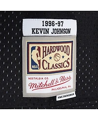 Men's Mitchell & Ness Kevin Johnson Purple, Black Phoenix Suns Hardwood Classics 1996-97 Split Swingman Jersey