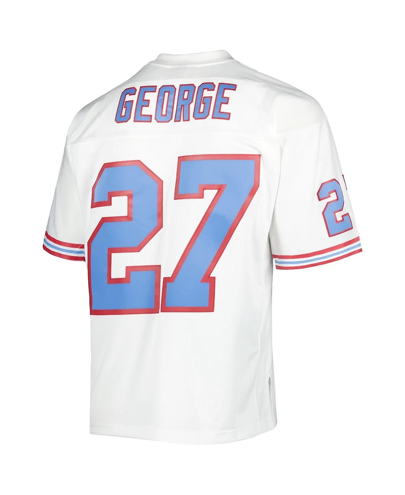Men's Mitchell & Ness Eddie George White Houston Oilers 1996 Legacy Replica Jersey