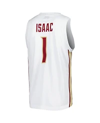 Men's Original Retro Brand Jonathan Isaac White Florida State Seminoles Alumni Commemorative Replica Basketball Jersey