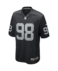 Men's Nike Maxx Crosby Black Las Vegas Raiders Game Jersey