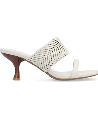Journee Collection Women's Monyka Woven Double Band Dress Sandals