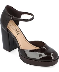 Journee Collection Women's Samarr Platform Block Heel Pumps