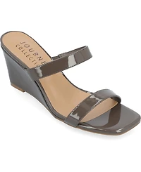 Journee Collection Women's Clover Wedge Sandals