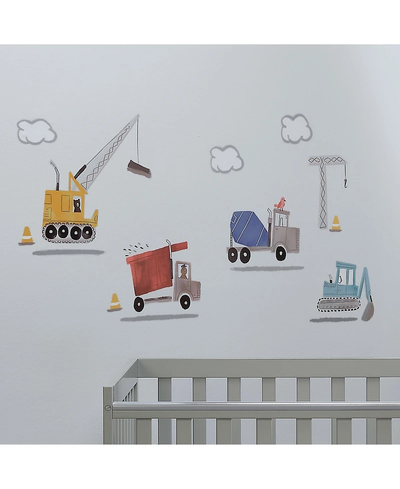Bedtime Originals Construction Zone Trucks Wall Decals/Stickers