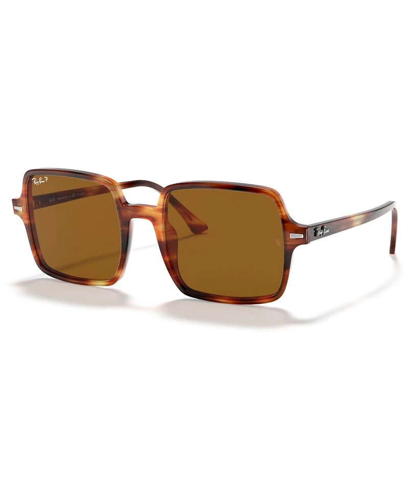 Ray-Ban Square Ii Polarized Sunglasses, RB1973 53