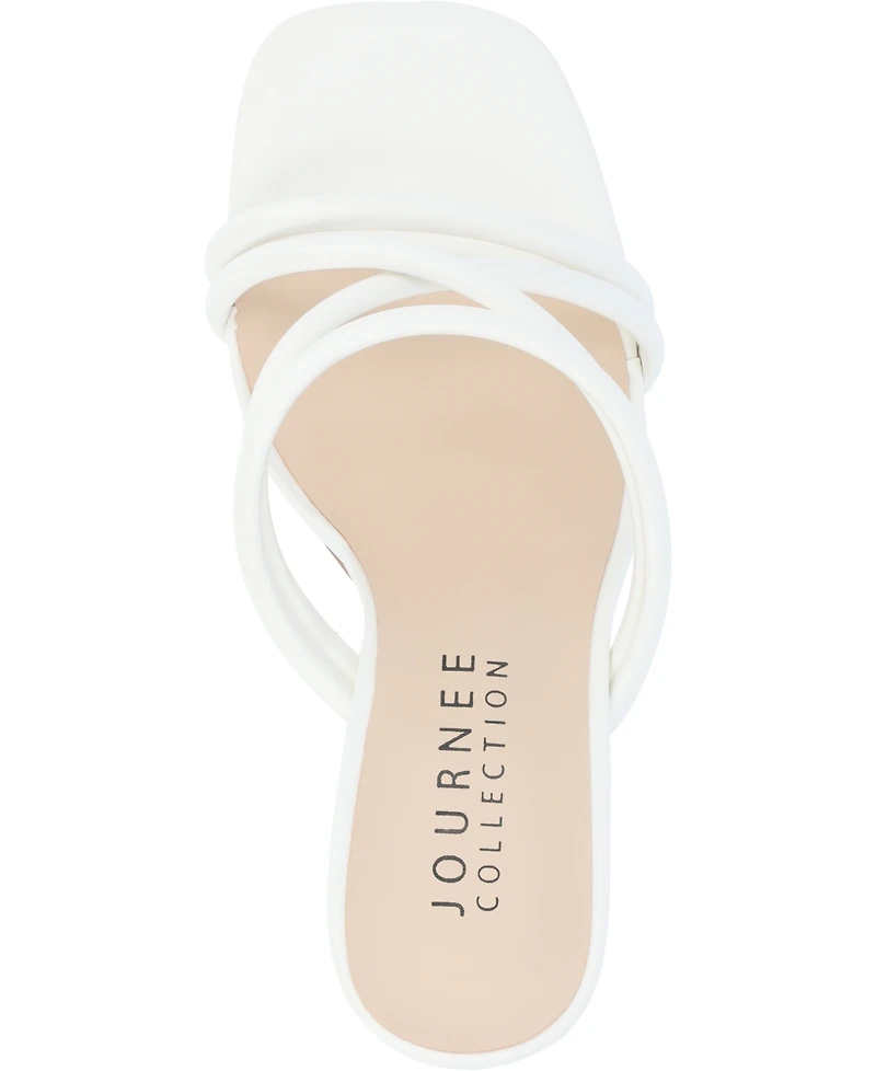 Journee Collection Women's Louisse Crisscross Slip-On Sandals