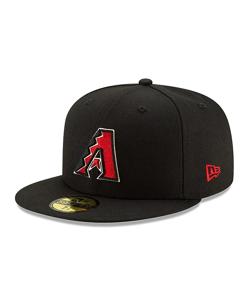 Men's New Era Black Arizona Diamondbacks 25th Anniversary 59FIFTY Fitted Hat