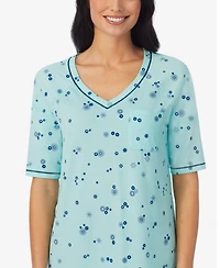 Cuddl Duds Elbow-Length Moisture Wicking Sleep T-Shirt