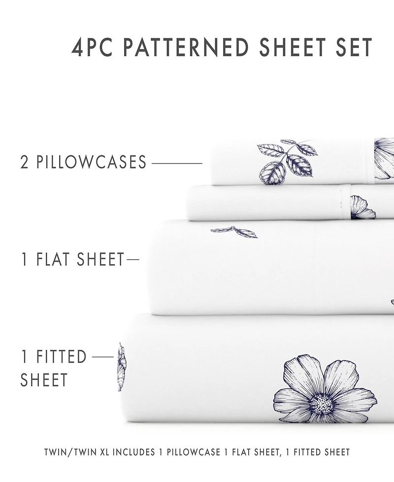ienjoy Home The Boho & Beyond Premium Ultra Soft Pattern -Pc. Sheet Set