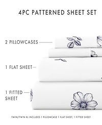ienjoy Home The Boho & Beyond Premium Ultra Soft Pattern -Pc. Sheet Set