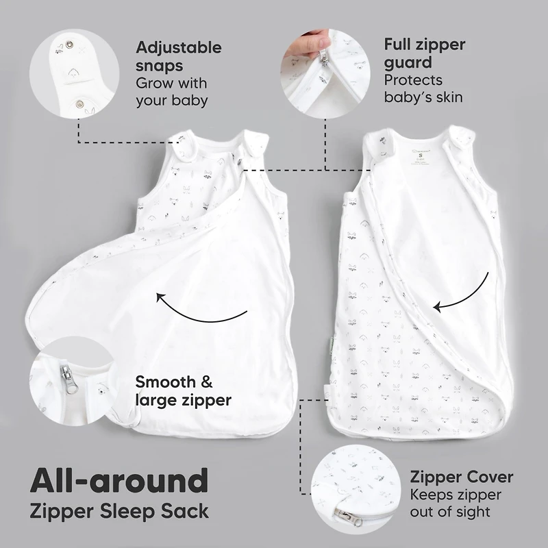 KeaBabies Organic Baby Sleep Sack Wearable Blanket, Sleeping Bag 0-24 Months, Sacks (KeaStory)
