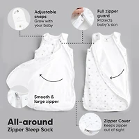 KeaBabies Organic Baby Sleep Sack Wearable Blanket, Sleeping Bag 0-24 Months, Sacks (KeaStory)