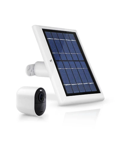 Wasserstein Solar Panel Compatible with Arlo Ultra/Ultra 2, Arlo Pro 3/Pro 4 and Arlo Floodlight Only with 13.1ft Cable (1 Pack, White)