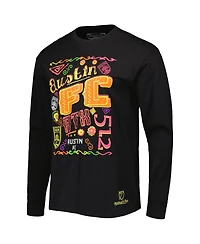 Men's Mitchell & Ness Black Austin Fc Papel Picado Long Sleeve T-shirt
