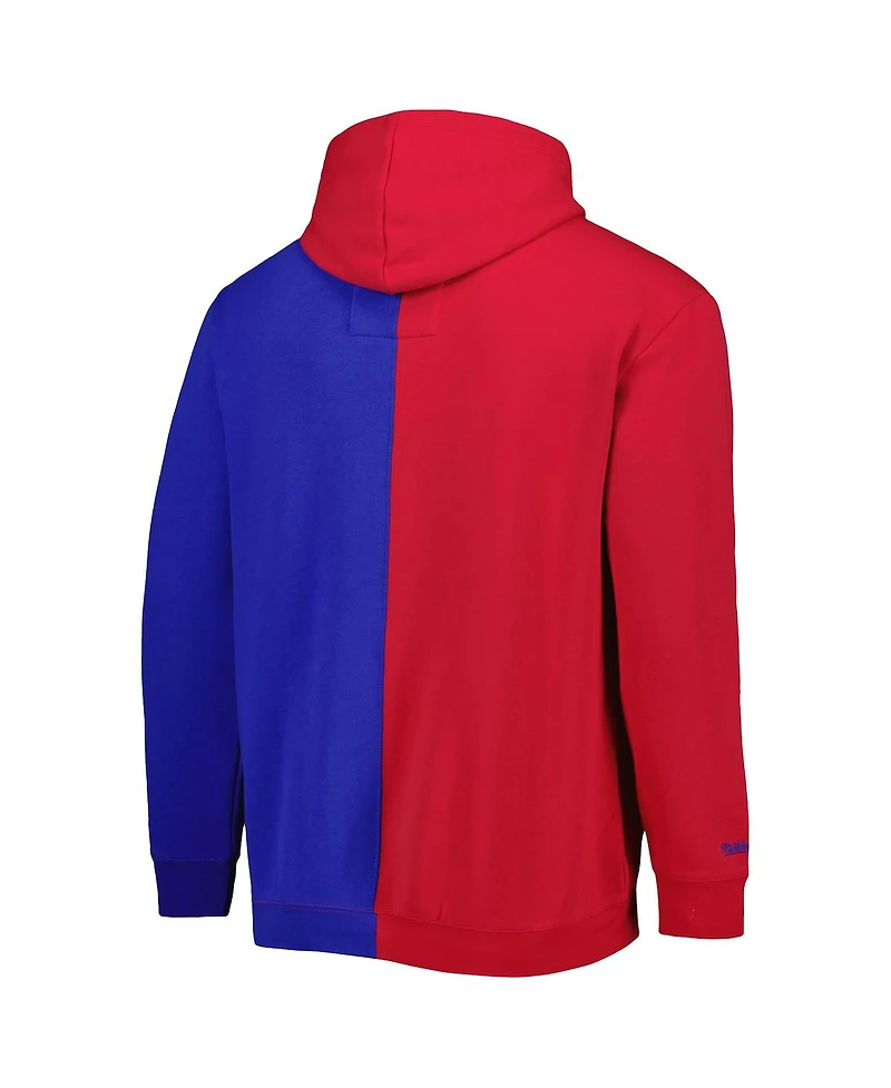 Men's Mitchell & Ness Red, Royal Chicago Cubs Fleece Full-Zip Hoodie