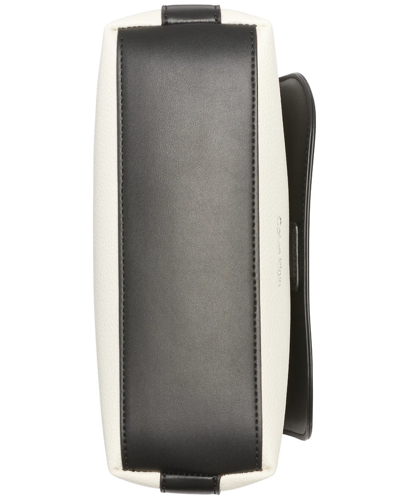 Calvin Klein Millie Small Convertible Shoulder Bag with Striped Crossbody Strap