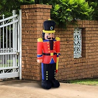 Homcom 6' Christmas Inflatable Nutcracker Toy Soldier with Led Lights,